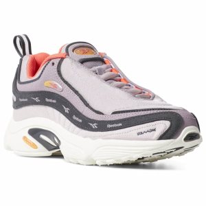 Reebok Daytona DMX Turnschuhe Damen - Grau/Rot/Gold - DE 758-NLW